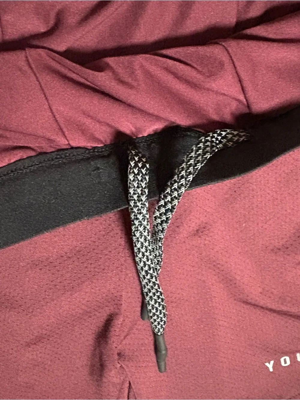 YoungLA Red/Maroon Athletic Men’s Shorts with Black Waisband 5” Mesh